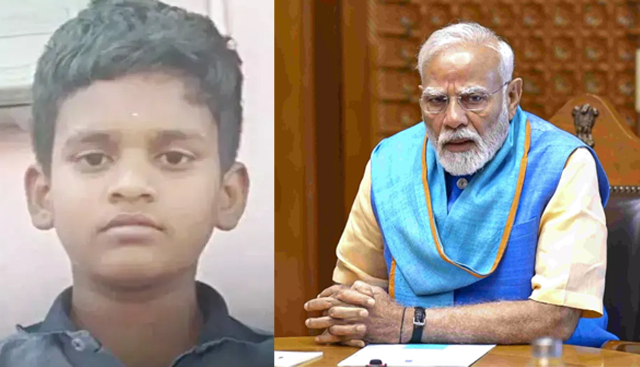 8-ம் வகுப்பு மாணவன் பிரதமர் மோடிக்கு எழுதிய கடிதம்!!