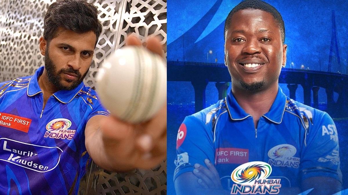 ஷர்துல் தாக்குர், ஷெர்​பான் ருதர்​போர்டை டிரேடிங் முறையில் பெற்ற மும்பை இந்தியன்ஸ்!