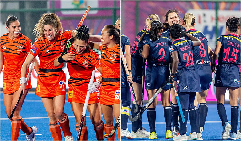 மகளிர் ஹாக்கி இந்​தியா லீக் போட்​டி​; இறுதிச் சுற்​றில் எஸ்ஜி பைப்பர்ஸ், ஷிராச்சி பெங்​கால் டைகர்ஸ் அணிகள் மோதல்!!