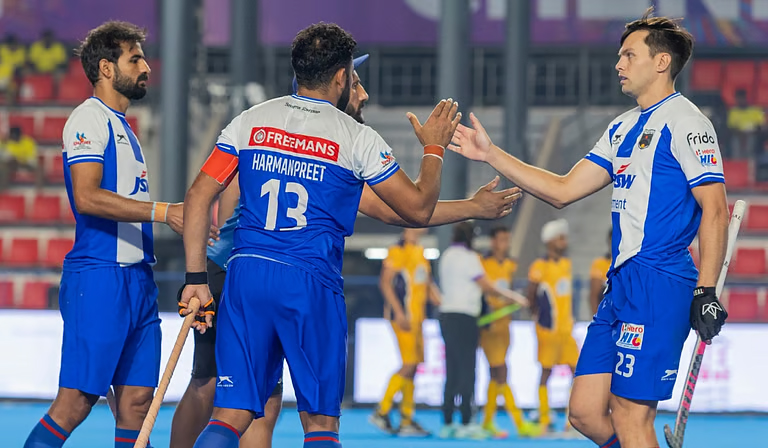 ஹாக்கி இந்​தியா லீக் போட்​டி​யில் ஜேஎஸ்​டபிள்யூ சூர்மா அணி அபார    வெற்​றி!!