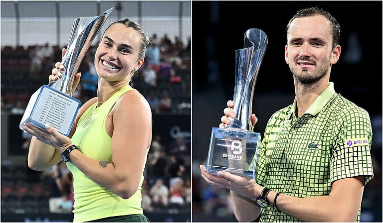 அரினா சபலென்​கா, டேனியல் மெத்வ​தேவ் சாம்​பியன்!!